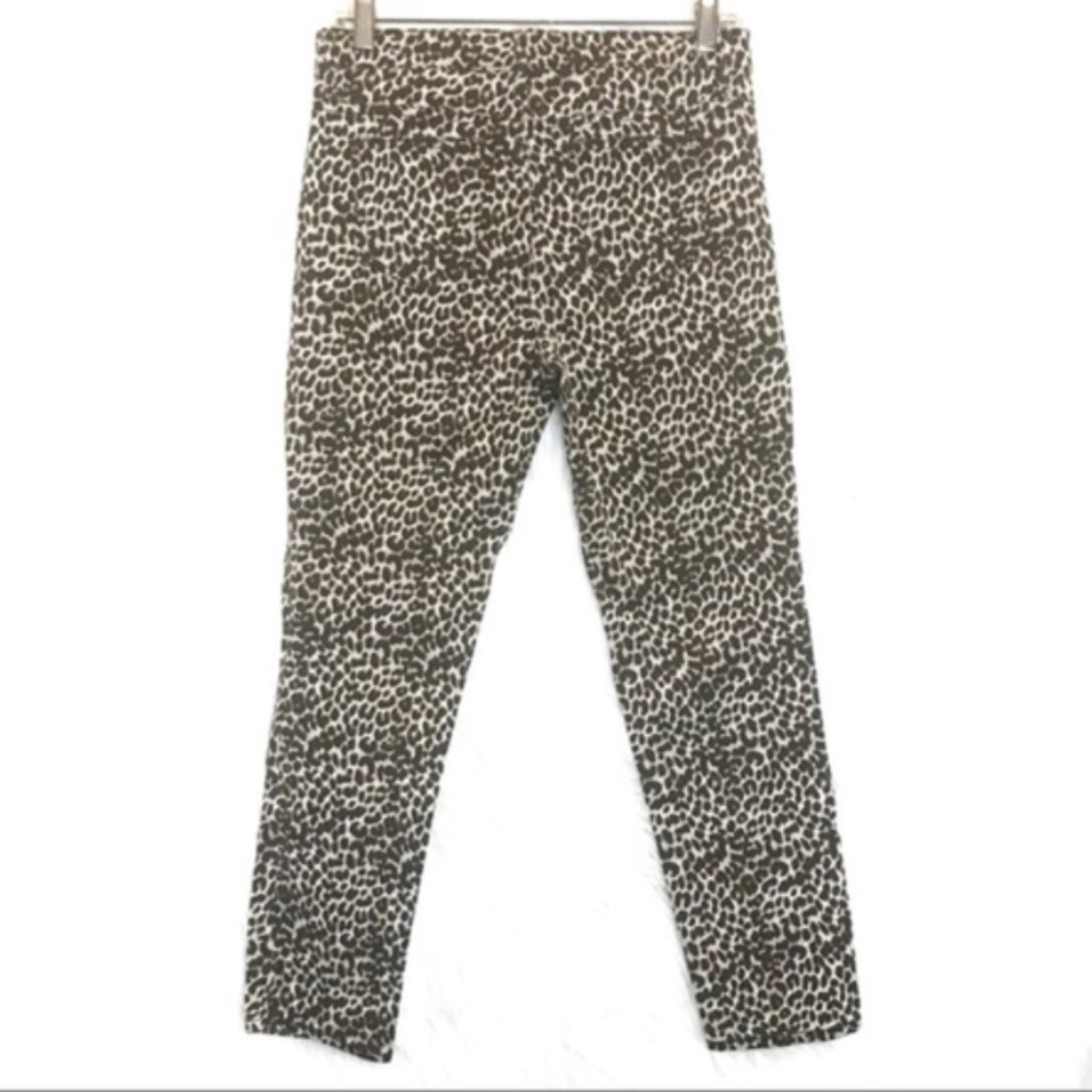 Ellen Tracy leopard ankle crop skinny jeans - Picture 3 of 8